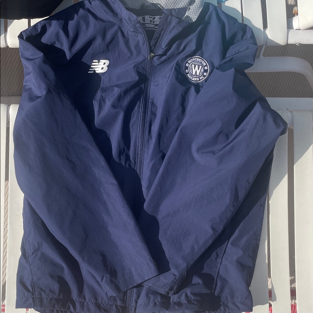 Worcester Railers Hockey New Balance Windbreaker with Logo
